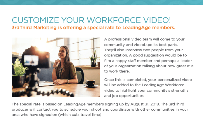 Customize your workforce video - LeadingAge